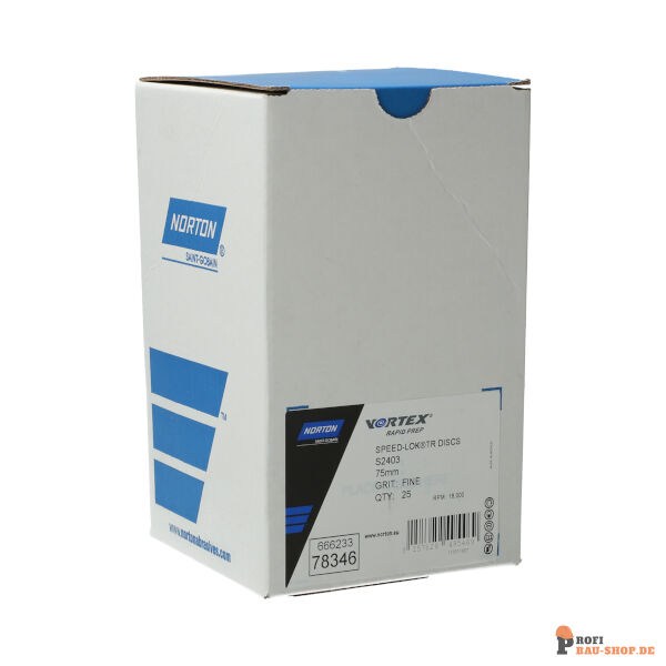 nortonschleifmittel/NORTON_schleifmittel_66623378346 Surface Blending Discs with attachment VTX Rapid Prep Low Flex-76.2x0.00 FINE_139550